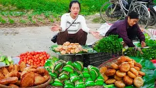 60 Days Harvest & Build Life, COOKING TRADITIONAL Cakes Going To The Market To Sell | Free New Life