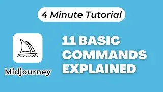 11 Basic Commands Explained in 4 Minutes | How to Use Midjourney