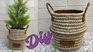 Diy Basket! Plant Basket! Diy Plantar, the best recycling
