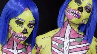 Pop Art Zombie | Halloween Makeup Tutorial