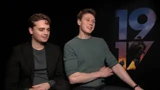 George MacKay & Dean-Charles Chapman Raw Interview 1917