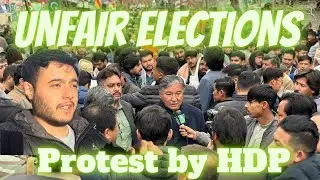 Protest against unfair election 🇵🇰 ہزارہ ڈیموکریٹک پارٹی کی طرف سے احتجاجی جلسہ  علمدار روڈ کوئٹہ