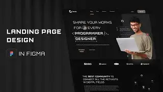 Landing page UI Design in Figma For Beginners | Figma Tutorial