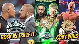 Triple H vs The Rock At WrestleMania 40 | Roman  vs Cody Official Confirm | Cody Will beat Roman