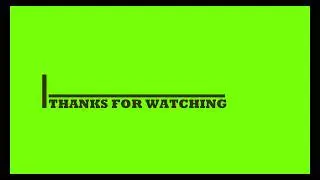 video end screen effects | video eding part green screen effects