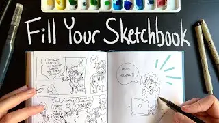 how to fill your sketchbook | my favorite drawing exercises