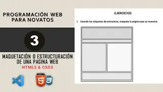 Maquetación con HEADER, NAV, MAIN, SECTION, ARTICLE, ASIDE, FOOTER, DIV.☝HTML5 y CSS3⛳ paso a paso