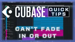 Can't Fade Audio In or Out - Fades Greyed Out in Cubase