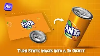 3D Can Animation Using Static Images in After Effects - After Effects Tutorial