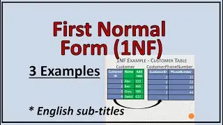 First Normal Form In DBMS-Normalization In Dbms-1NF-First Normal Form-1nf In Dbms-1st Normal Form-NF