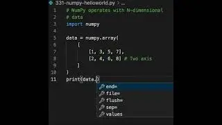 Welcome to NumPy, a Python library for working with matrices. Or,with N-dimensional arrays.