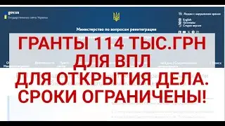 ГРАНТЫ ВПЛ на начало предпринимательства.Сроки ограничены!