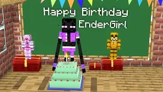 Scary Birthday of EnderGirl (Minecraft Animation)