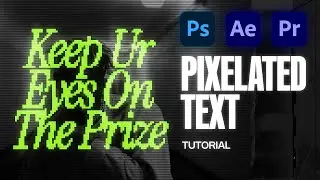 How to Animate Pixelated Text using the Adobe Suite