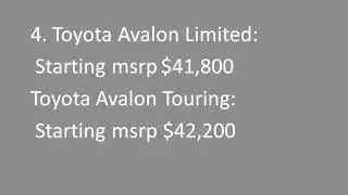 14 DIFFERENCE BETWEEN TOYOTA AVALON TOURING AND LIMITED