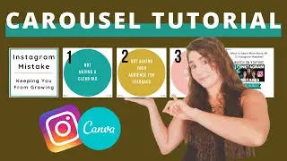 How To Create Instagram CAROUSEL TEMPLATE With Canva