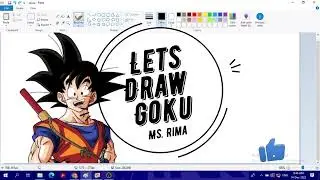 How to draw Goku in MS Paint