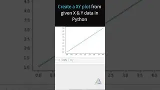 Learn to create a XY plot quickly in Python.