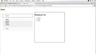 jQuery UI Droppable: How to Implement a Shopping Cart Interface using jQuery UI Droppable