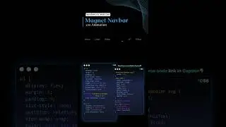 Modern Navbar Animated #codewith_muhilan #css #coding