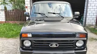 Пацанская чёрная Нива Урбан! Как мы любим! Продаётся конфетка!