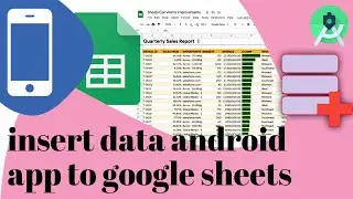 How to insert data android app to google sheets | Android Studio | ict Foysal