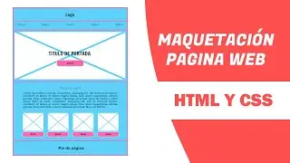 Maquetación HTML y CSS ⛳ [HEADER, NAV, MAIN, SECTION, ARTICLE, ASIDE, FOOTER, DIV] ☝ paso a paso