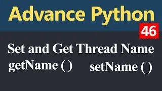 Set and Get Thread Name in Python (Hindi)