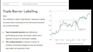 Labelling Techniques in Trading: Triple-Barrier and  Meta-Labelling