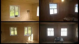 Имитация бруса - ремонт загородного дома.