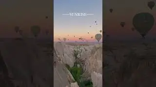 Sunrise in Cappadocia😍