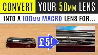 How To Easily Convert a 50mm Standard Lens Into a HIGH QUALITY 100mm Macro Lens For Just £5
