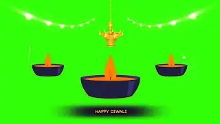Happy Diwali 2023 | Diwali Green Screen | Happy Deebavazhi | Indian lamp