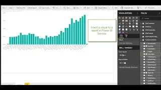 Insert a visual to a report in Power BI Service