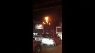 Пожар ТЦ Парад в Барнауле