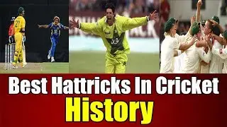 Top Best Hattricks In Cricket History !! Cricket Hat Tricks