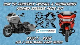 How to Install a SoundSkins Fairing Speaker Pod Kit on a 2023.5 - 2024 Harley Davidson® Road Glide