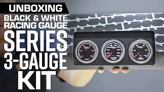 Unboxing | GlowShift Black & White Racing Series 2-5/8” Triple Gauge Set for Cars and Trucks