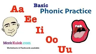 Basic Phonic Vowels Sounds, Aa Ee Ii Oo Uu - English Pronunciation Practice | Mark Kulek - ESL