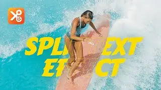 How to Make Split Text Effect in YouCut?🏄‍♀️ | Video Editing Tutorial |