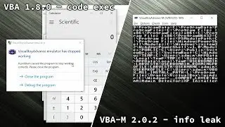 VBA 1.8.0, VBA-M 2.0.2 - Multiple vulnerabilities in ELF file parser