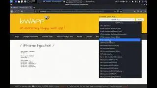 bWAPP iFrame Injection Low   Security Level