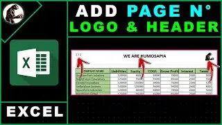 Excel How to Add Page Number Logo and Header