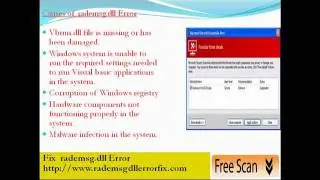 Fix rademsg.dll error