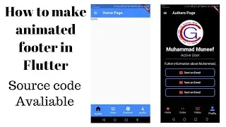 How to Make Animated Bottom Navigation Bar in Flutter | Custom Footer | Source Code | Coding Gigs
