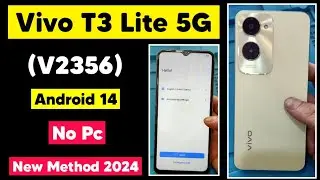 Vivo T3 Lite 5G (V2356) Android 14 Frp Bypass | Vivo T3 Google Account Remove New Method 2024