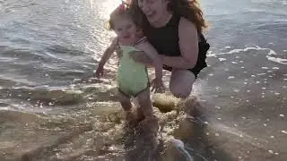 First day in the ocean!