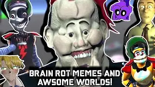 VRCHAT BRAINROT MOMENTS AND AWESOME WORLDS! CHECKING OUT FNAF VRCHAT WORLDS AND MORE!