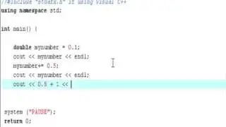 C++ Tutorial 6 Floating Point Decimals CAVEMAN FRIENDLY HQ
