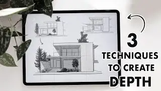 Make your drawings STAND OUT with these 3 TECHNIQUES - Adding DEPTH and DİMENSIONS